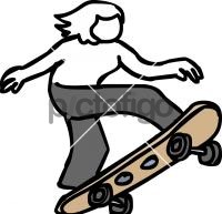 SkateboardFreehand Image